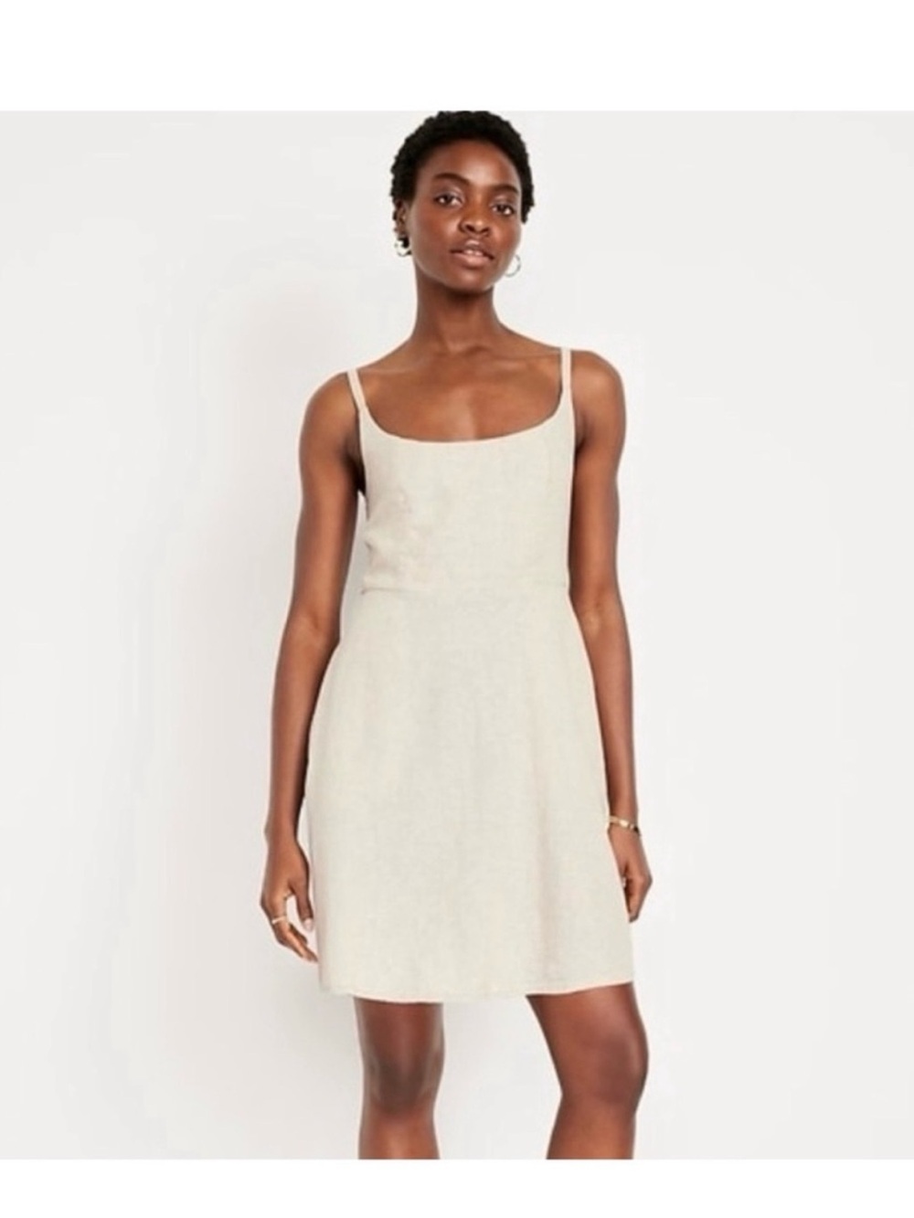 NWT Old Navy Fit & Flare Linen Blend Mini Dress XLT XL Tall